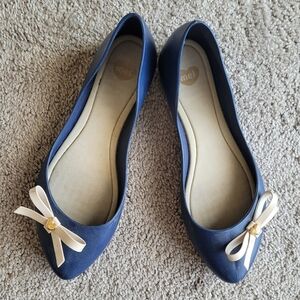 Jelly Mel by Melissa Flats Navy with Bow